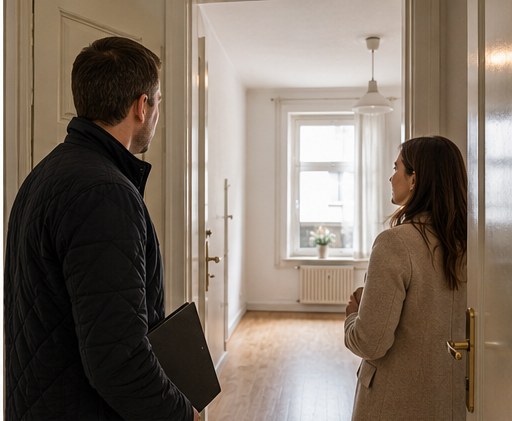 Diskrete Besichtigung einer Wohnung in Hannover