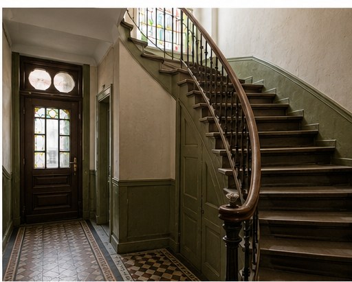 Mehrfamilienhaus und Übergabe einer Wohnung